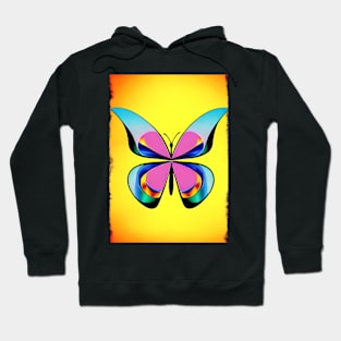 CUTE MULTICOLORED BUTTERFLY PAINTING Hoodie